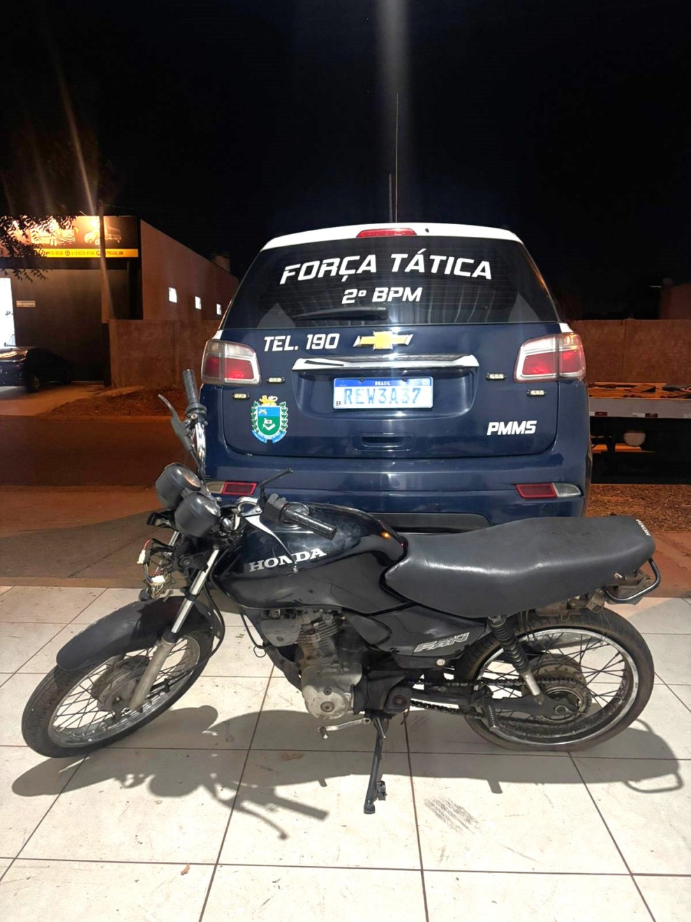 Produtos foram entregues na Delegacia de Pronto Atendimento Comunitário. Foto: Divulgação/Polícia Militar.