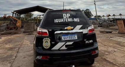Ambos os capturados foram conduzidos a Delegacia de Polícia de Iguatemi - Foto: Reprodução/ PCMS