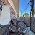 Laje cedeu e desabou sobre os dois trabalhadores / Foto: Léo Junior/Rádio Massa FM
