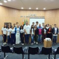 Vereadores e delegados representantes das escolas (Foto: Sarah Protz/Assessoria)
