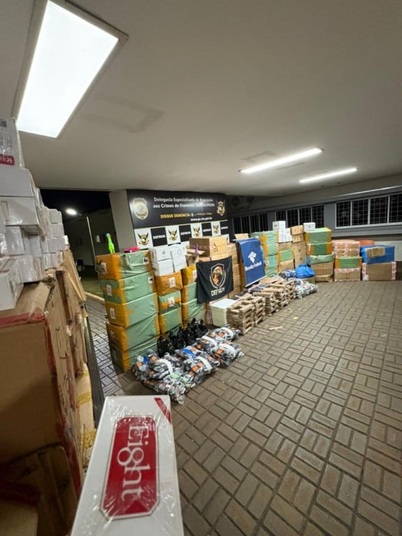 A apreensão foi estimada em R$ 1 milhão pela polícia. (Foto: Divulgação/PCMS)