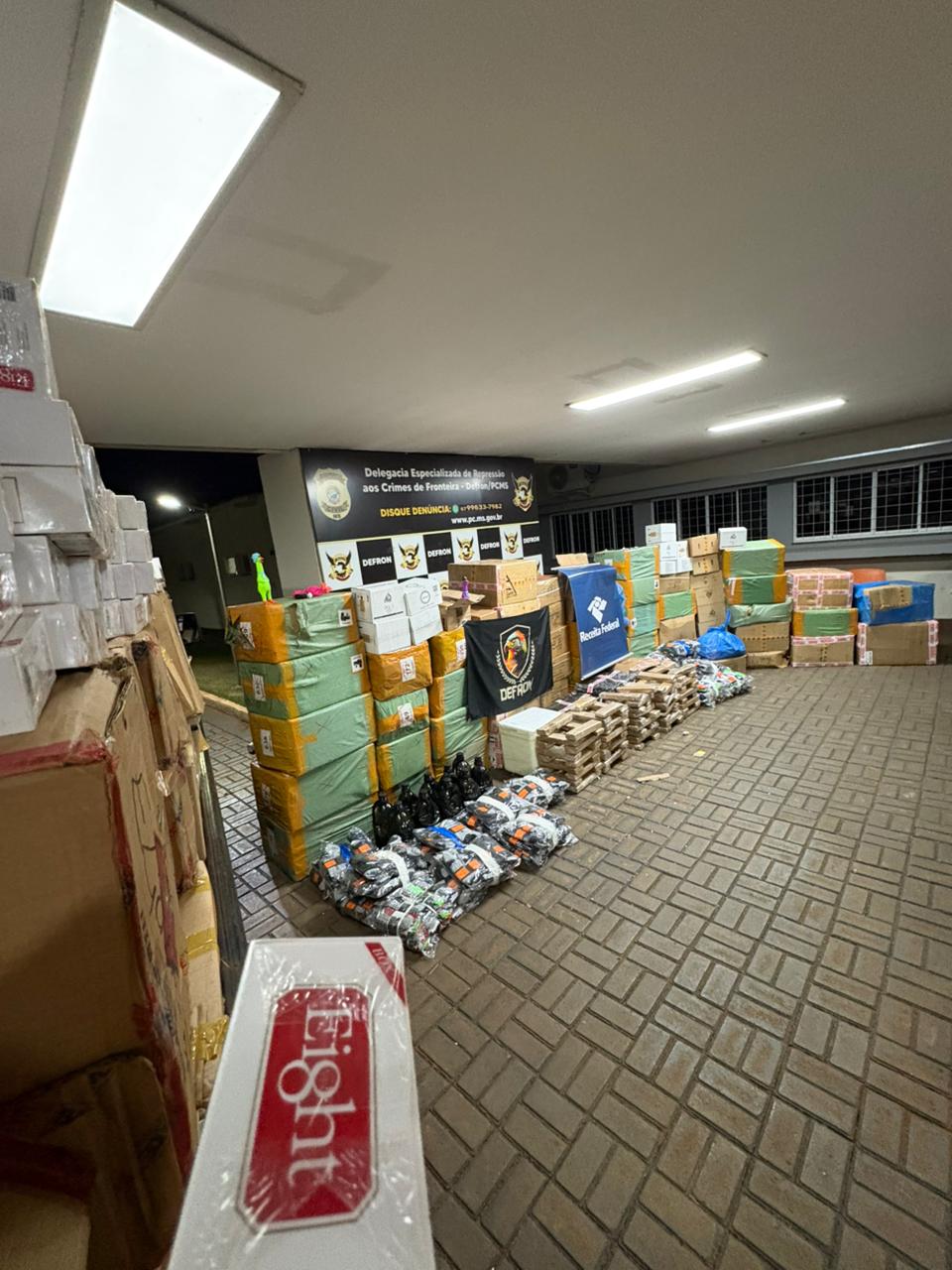 A apreensão foi estimada em R$ 1 milhão pela polícia. (Foto: Divulgação/PCMS)