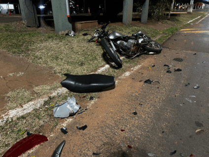Motociclista embriagado é preso após causar acidente e tentar fugir na região do Jupiá