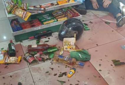 O frentista do posto reagiu ao assalto, conseguiu desarmar o homem e efetuou um disparo. (Divulgação)