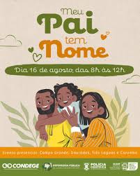 Mutirão “Meu Pai Tem Nome” será realizado em 14 cidades de Mato Grosso do Sul neste sábado.