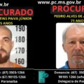 Edgar Martins Paiva Júnior (35) e Pedro Alves de Assunção (71) estão foragidos; polícia pede ajuda para localizá-los.