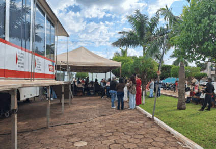Unidade móvel do Judiciário encerrou atendimentos com mais de 50 novas ações processuais - Foto: Divulgação/TJMS