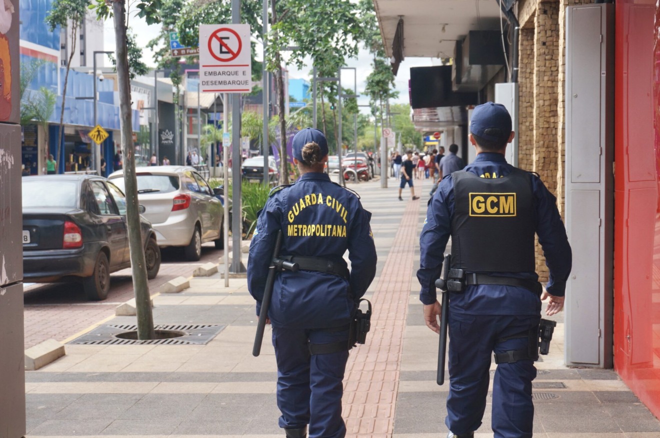 Guarga Civil Metropolitana em ronta no Centro de Campo G
Grande- Foto: Reprodução/ Prefeitura de CG