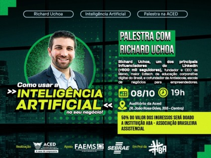 Evento traz Richard Uchoa à Dourados / Imagem: Divulgação