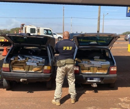 Em Dourados foram apreendidos 471kg de Maconha - Foto: Divulgação/PRF
