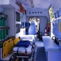 Parte interna de uma ambulância utilizada para transporte de pacientes em estado de emergência - Foto/Arquivo