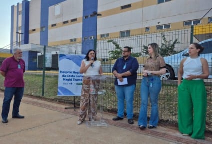 Hospital Regional de Três Lagoas realiza plantio de árvores em ação de compromisso com o futuro sustentável