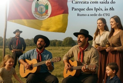 O ponto alto das comemorações será no sábado (20), com a carreata alusiva ao Dia do Gaúcho. A saída está marcada para às 8h, no Parque dos Ipês. (Divulgação)