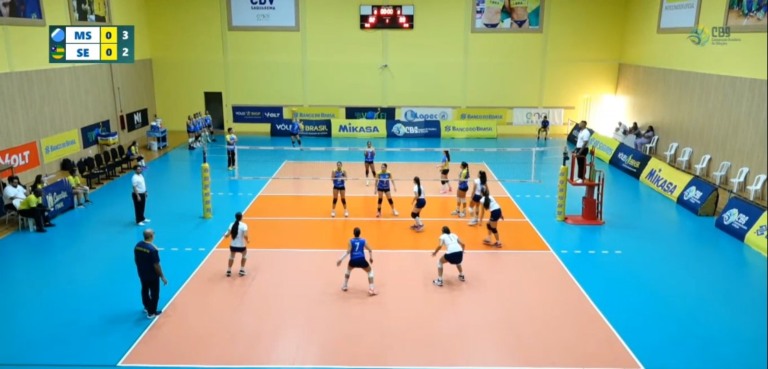 Seleção de MS estreia com vitória no Campeonato Sub-16 de vôlei