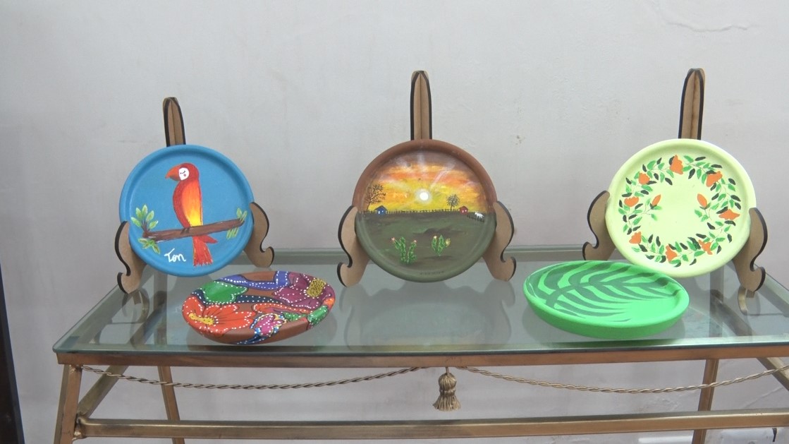 A Diretoria de Cultura já planeja novas exposições, incluindo técnicas modernas de arte abstrata, que devem ser apresentadas em outubro durante as atividades do Dia das Crianças. Foto: Reprodução/TVC HD.