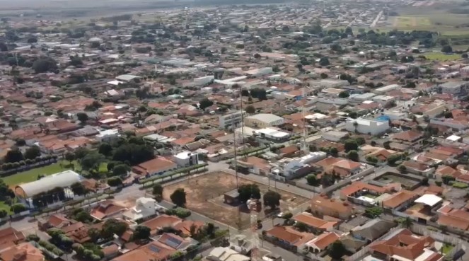 Vista aérea de Aparecida do Taboado, que teve nota "excelente" no Índice Firjan (Foto: Reprodução/Cultura FM)