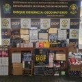 O material apreendido, avaliado em R$ 102 mil, foi encaminhado à Delegacia da Polícia Federal em Dourados. (Divulgação/DOF)