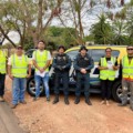 Policiais deram apoio à ação do Demutran (Foto: Daniel Silva/DICOM)