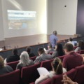 Autoridades e executivos participam do lançamento do portal socioambiental da Arauco em Inocência.