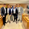 Delegação de MS reunida na sede da CBF ao lado da diretoria