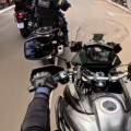 O grupamento ROMO (Ronda Ostensiva Motorizada) da Guarda Municipal de Dourados ganhou a multidão que assistiu o Desfile cívico militar. (Divulgação)