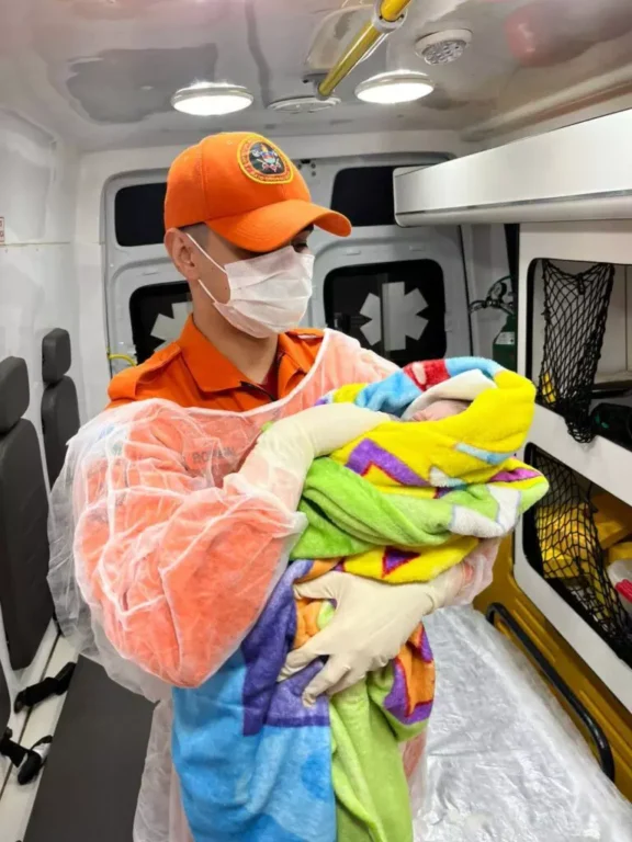 Bebê está hospitalizado e não corre risco - Foto: Divulgação/Corpo de Bombeiros de MS