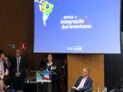 Fala da ministra ocorreu na Roda de Negócios Brasil-Chile, realizada nesta quarta-feira (3) - Foto: Ana Lorena Franco/Portal RCN67