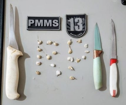 Homem admitiu que recebeu a droga para revenda - Reprodução/PMMS