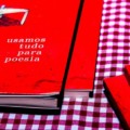 Primeiro lançamento da Hámor Edições, "Usamos tudo para poesia", de 2022 - Foto: Reprodução/ Ana Laura Menegat