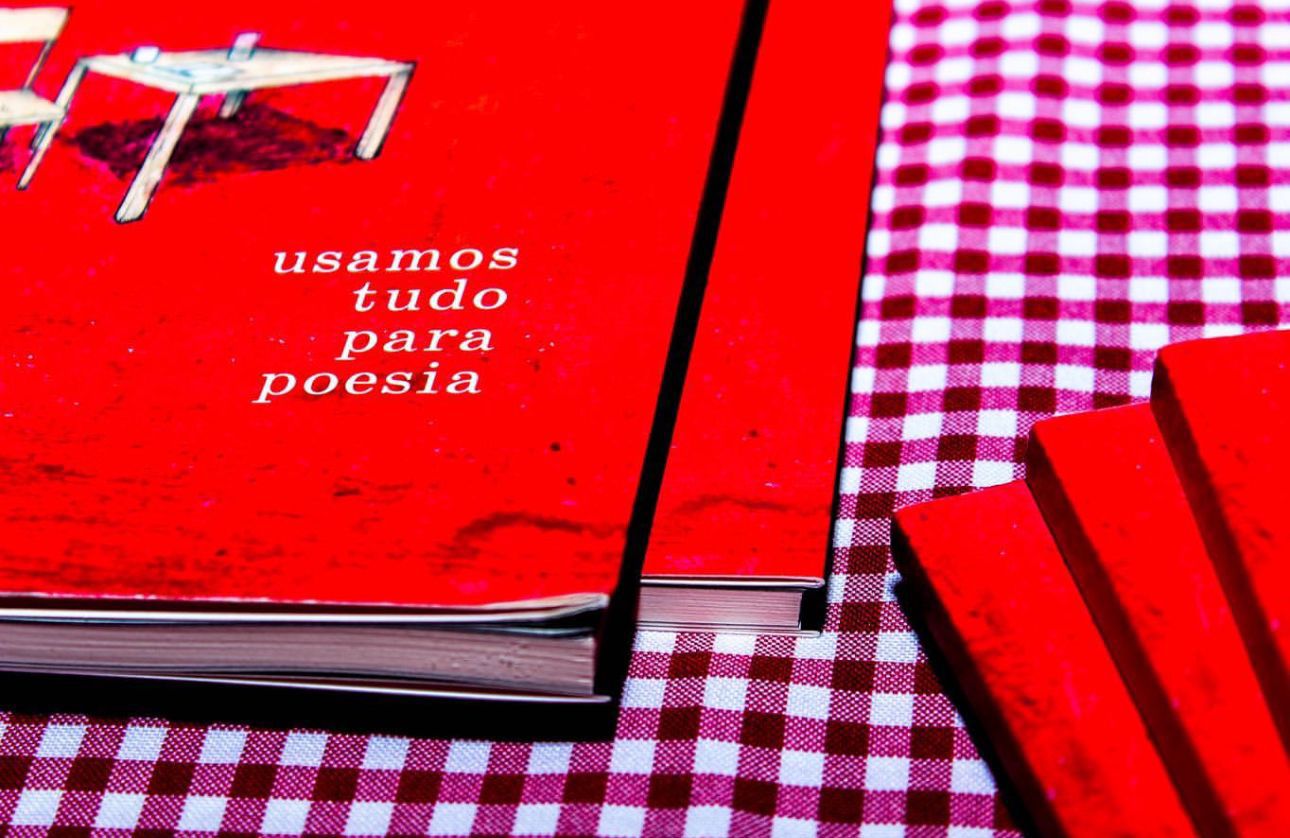 Primeiro lançamento da Hámor Edições, "Usamos tudo para poesia", de 2022 - Foto: Reprodução/ Ana Laura Menegat