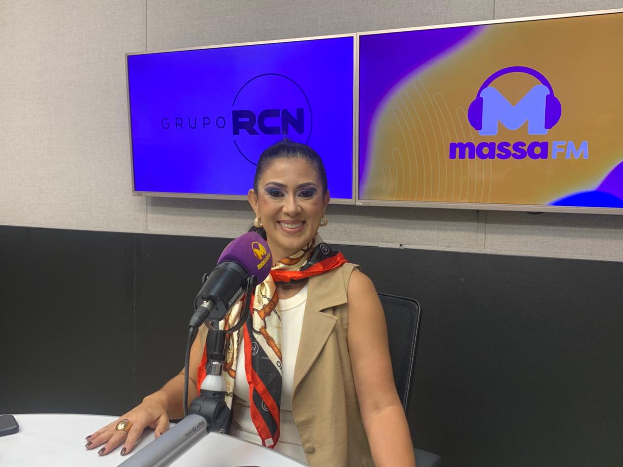 Andrea Antunes durante a Tarde da Massa - Foto: Rodrigo Moreira/ RCN67
