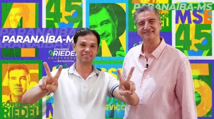 Maycol Queiroz e Dagoberto Nogueira, durante a campanha eleitoral de 2022 - Foto/Redes Sociais