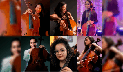 Sexteto de violoncelos formado por mulheres fará apresentação em Três Lagoas no dia 3 de outubro