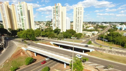 Viaduto Senador Italívio Coelho, localizado entre as avenidas Ceará e Afonso Pena (Foto: Reprodução/ PMCG)