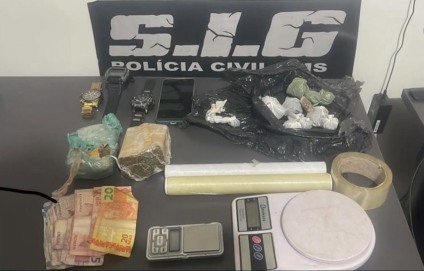 Entorpecente apreendido durante a operação (Foto: SIG/Polícia Civil)