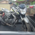 Motocicleta recuperada pela Polícia Civil de MS - Foto: Reprodução/ PCMS