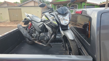 Motocicleta recuperada pela Polícia Civil de MS - Foto: Reprodução/ PCMS
