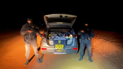 Droga apreendia foi avaliada em mais de R$ 700 mil / Foto: DOF/Divulgação