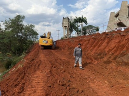 Intervenção começou próximo ao Guanandizão - Foto: Divulgação/Prefeitura de CG