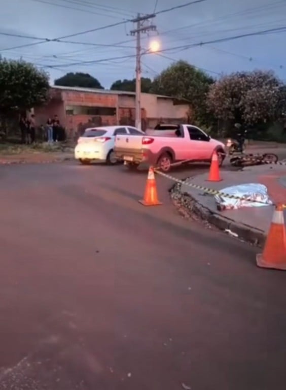 O acidente aconteceu no cruzamento das ruas Antônio Emílio de Figueiredo com a Barão do Rio Branco, no Jardim Clímax. (Reprodução Sidnei Bronka)