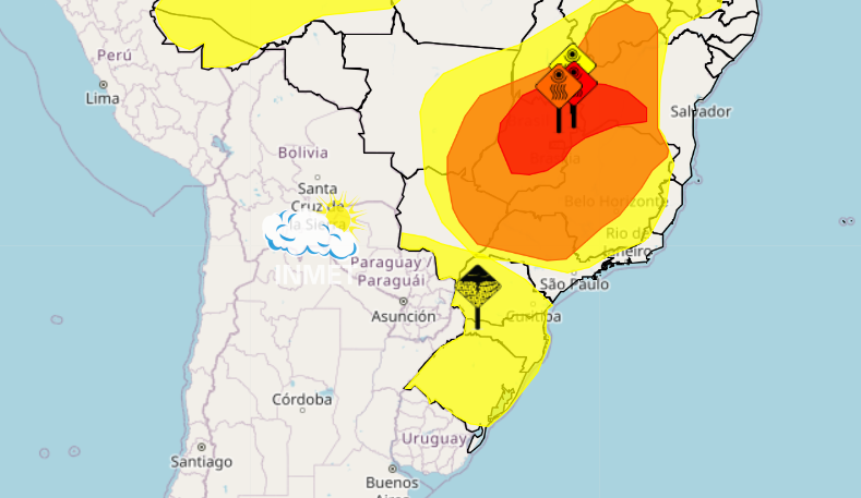O aviso tem início à 0h desta quarta-feira (1º) e segue até as 10h da manhã. (Reprodução)