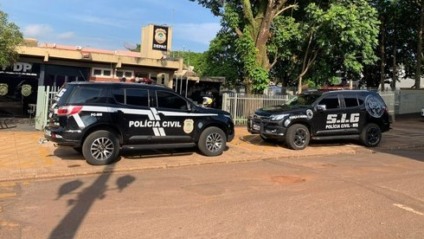 Polícia Civil em Dourados (Foto: Reprodução/ Sinpol)