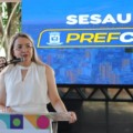 Rosana Leite assumiu o cargo interinamente, em 2023, com a 
a saída de Sandro Benites que deixou a função para disputar as eleições (Foto: Reprodução/ PMCG)
