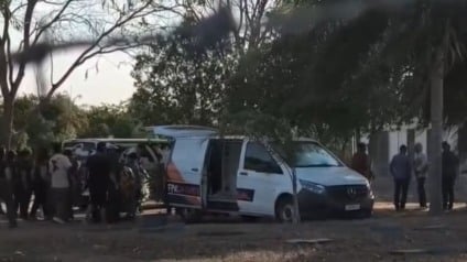 Imagens do sepultamento de Marcelo, em Aquidauana (Foto: Reprodução/ Blog da Gi)