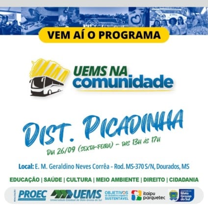 O evento acontece na Escola Municipal Geraldino Neves Corrêa, das 13h às 17h . (Divulgação)