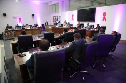 Durante a 36ª sessão ordinária, vereadores de Dourados aprovaram os cinco projetos de lei presentes na pauta de votação/Foto: Franciele Grott/CMD/Divulgação