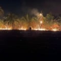 Fogo avança há quase 20 dias em unidade de conservação e já destruiu 30% da área total - Foto: Divulgação/Prefeitura de Alcinópolis