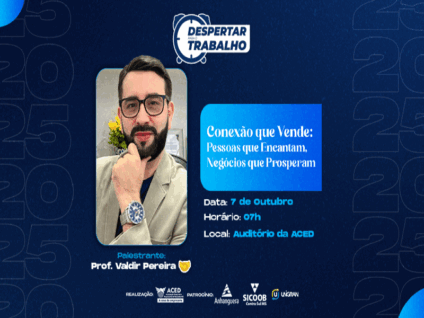Evento acontece pontualmente às 7h, no Auditório ACED / Foto: Divulgação
