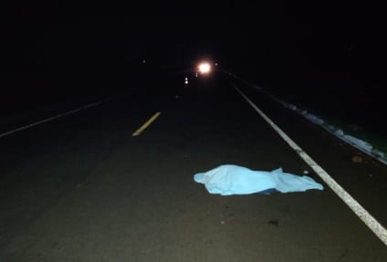 Polícia investiga as circunstâncias do atropelamento / Foto: Rio Brilhante em Tempo Real/Reprodução