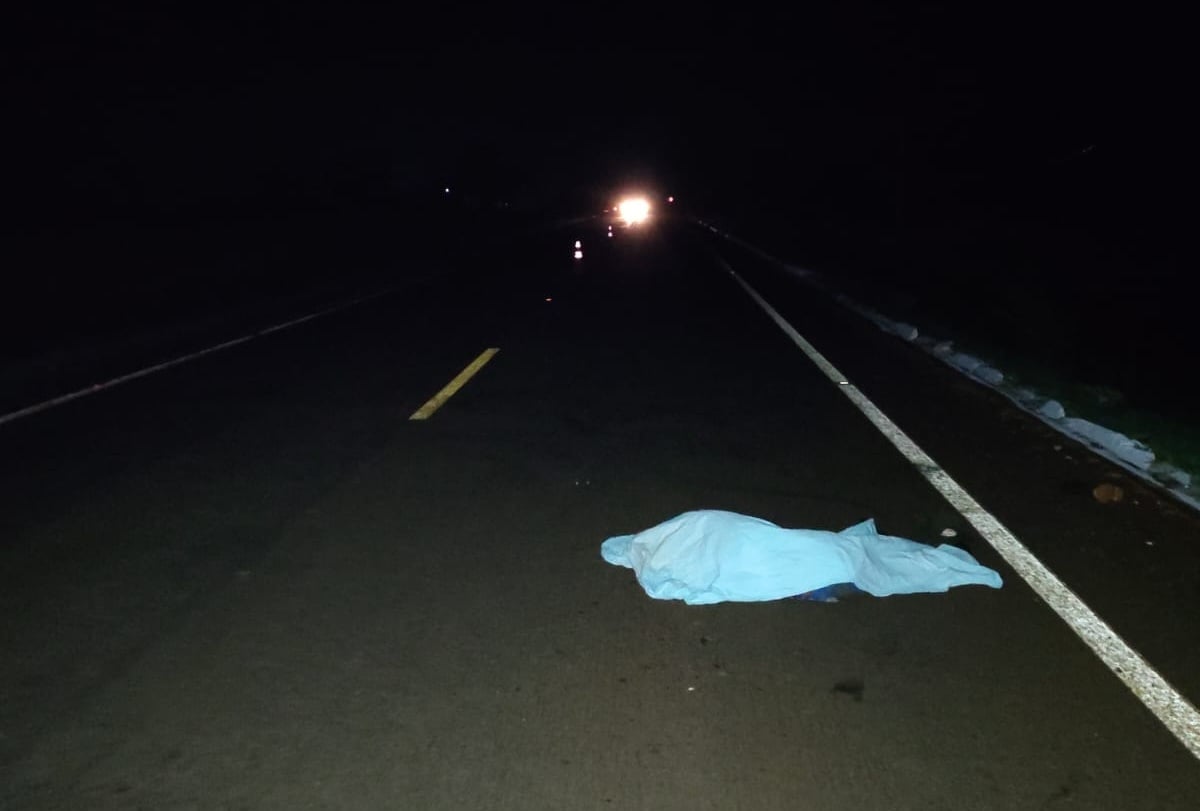 Polícia investiga as circunstâncias do atropelamento / Foto: Rio Brilhante em Tempo Real/Reprodução